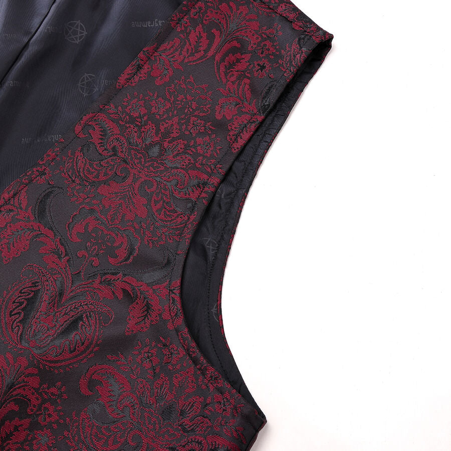 Gilet victorien steampunk ROUGE