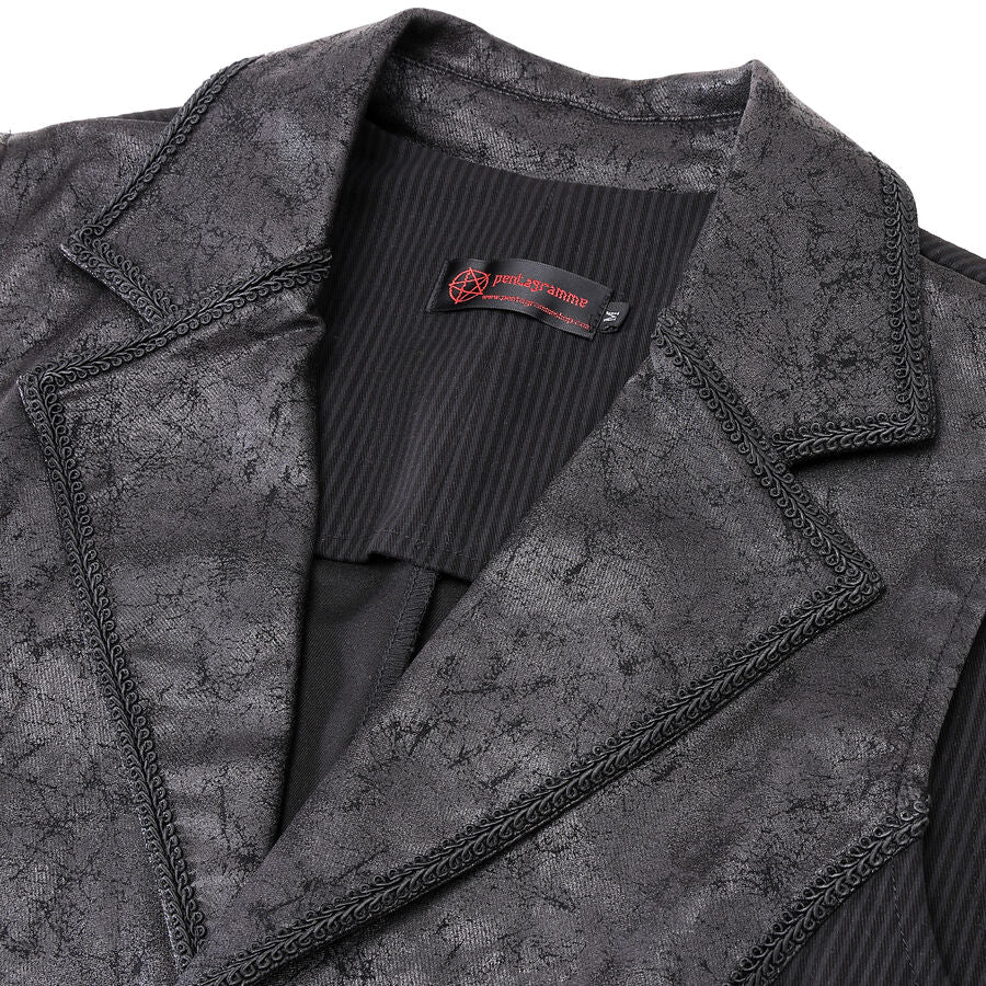 Gilet steampunk - simili cuir vieilli NOIR