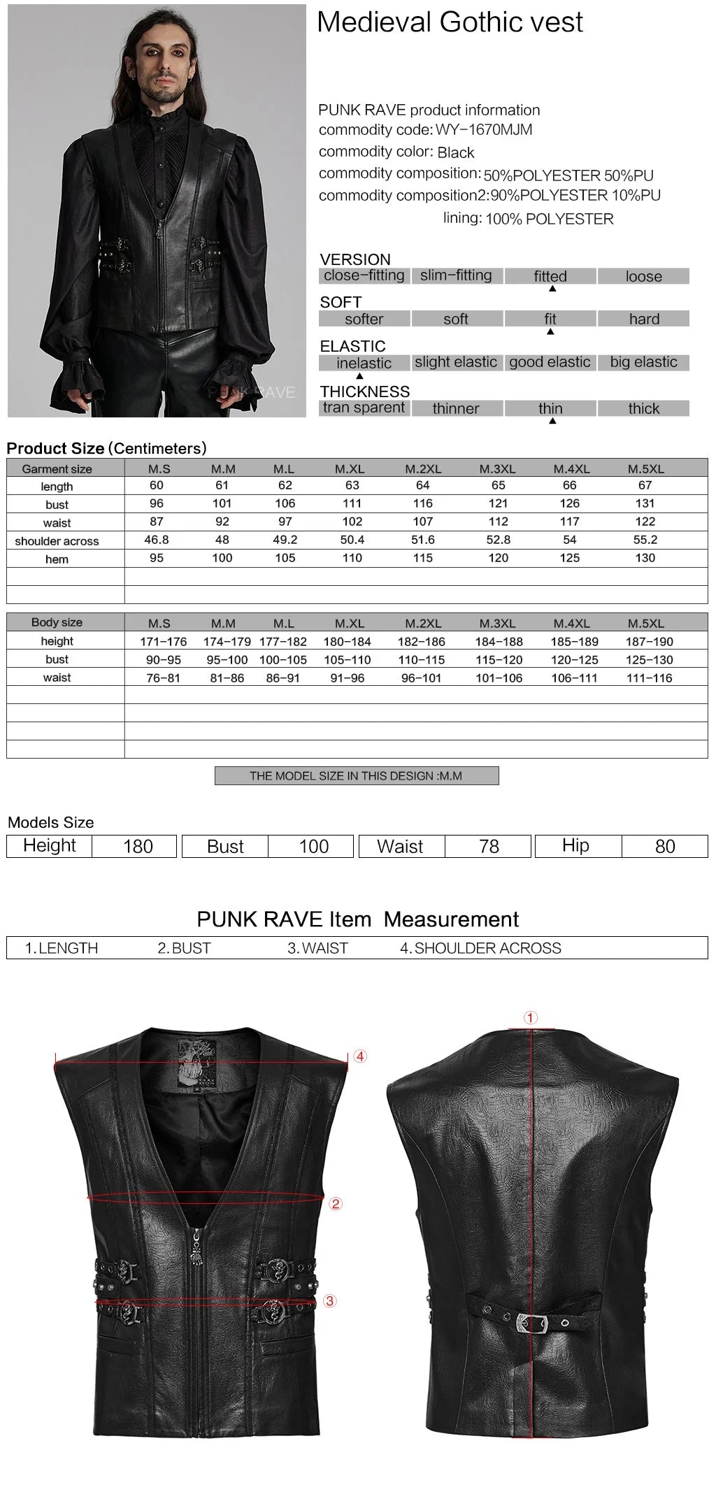 Gilet Gothique Médiéval