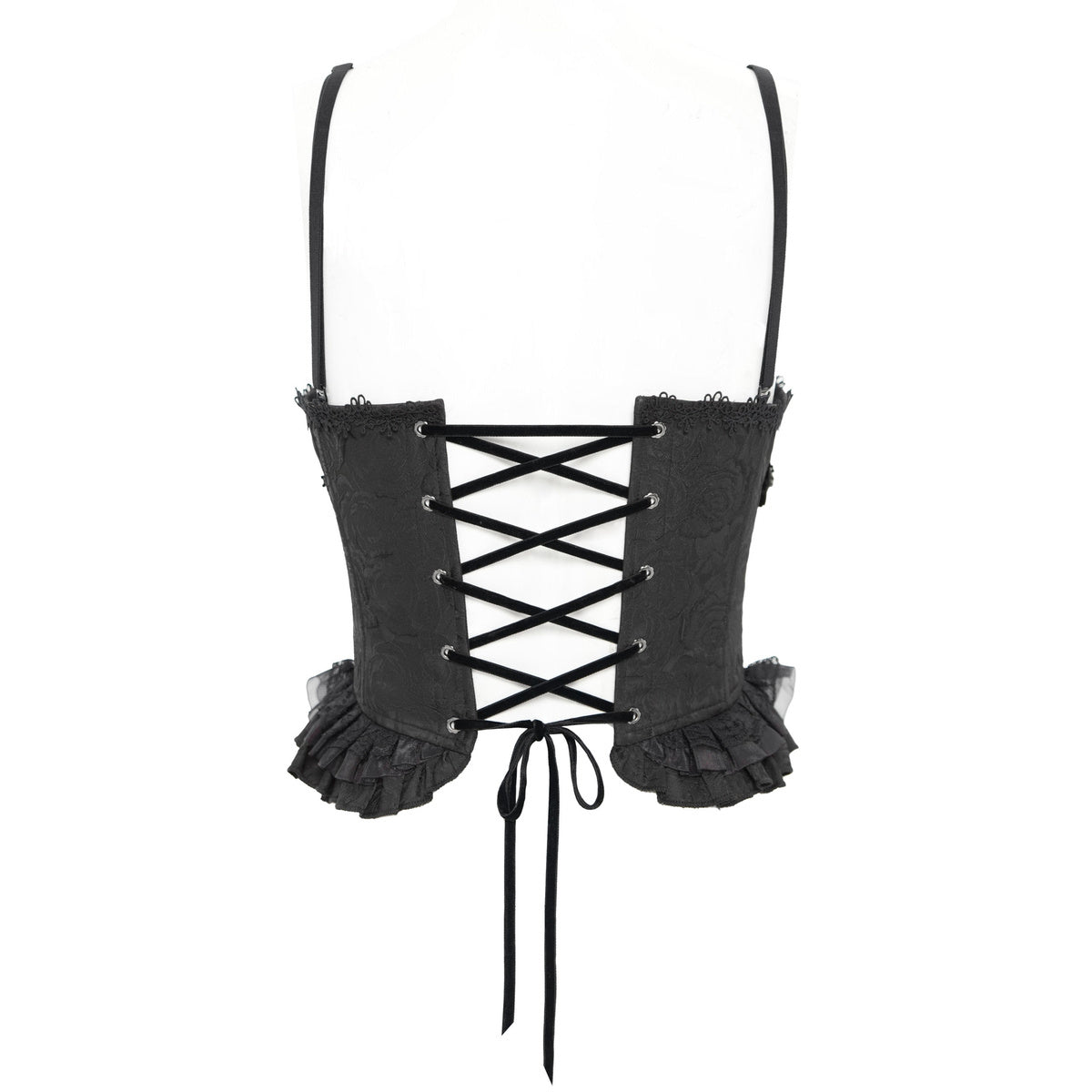 Bustier gothique noire gothique