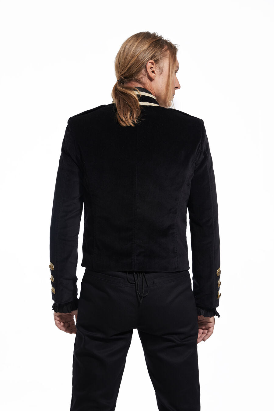 Veste officier velours coton doré