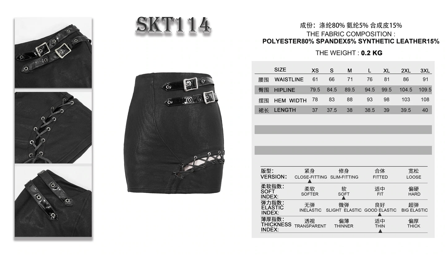 Jupe uniforme militaire punk