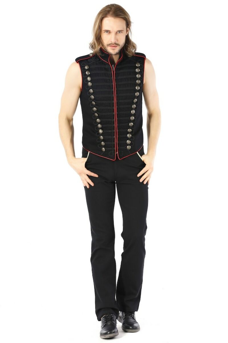 Gilet officier gothique noir
