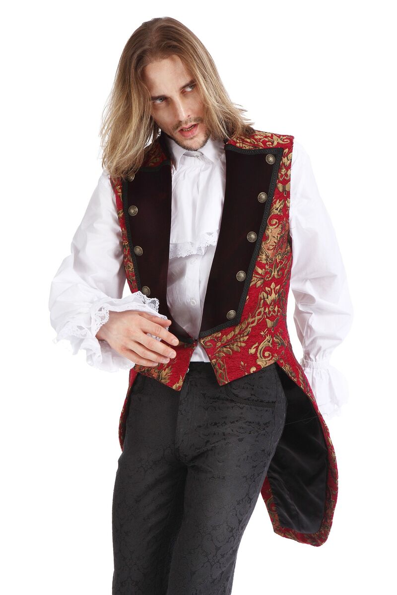 GILET ROYALISTE GOTHIQUE ROUGE