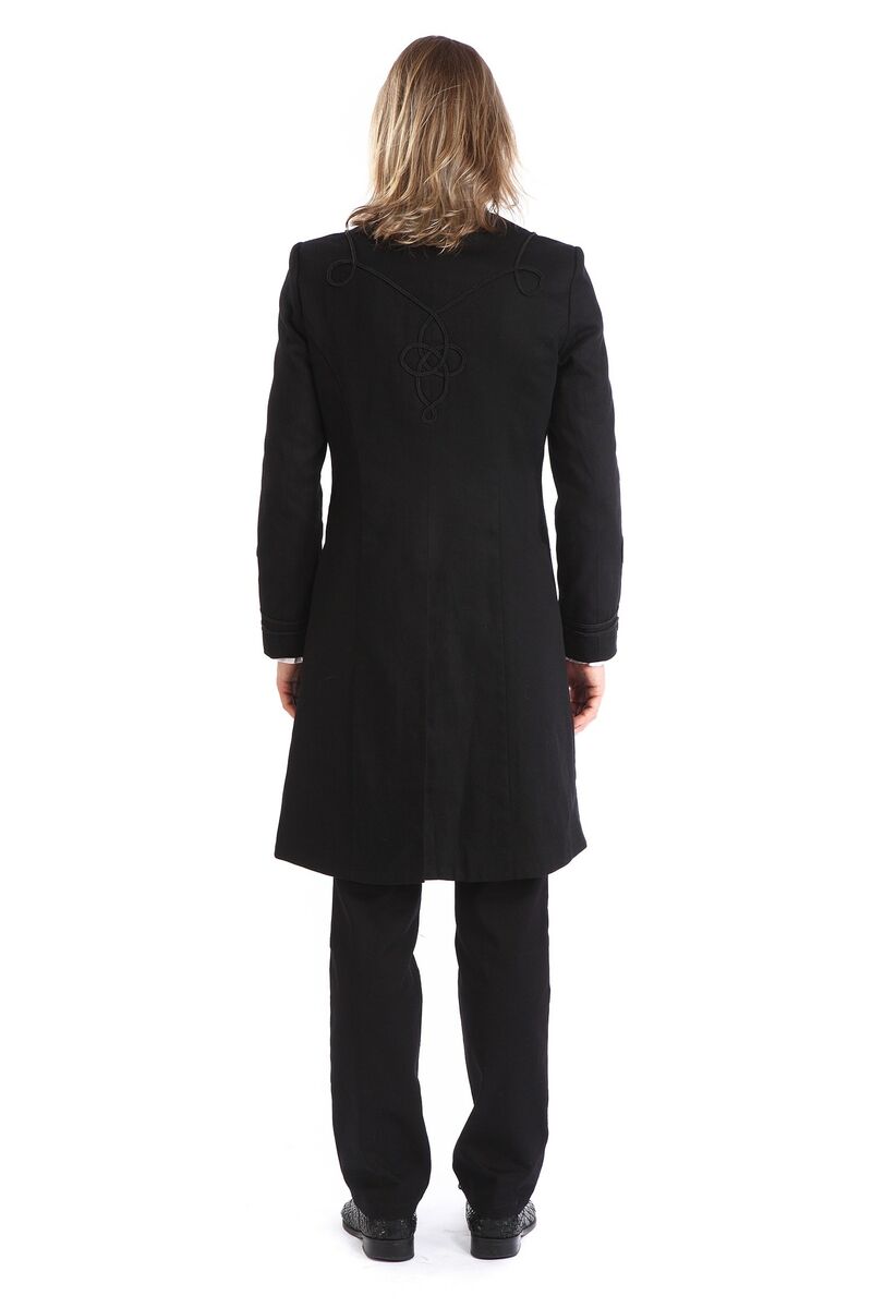 VESTE GOTHIQUE STYLE OFFICIER NOIR
