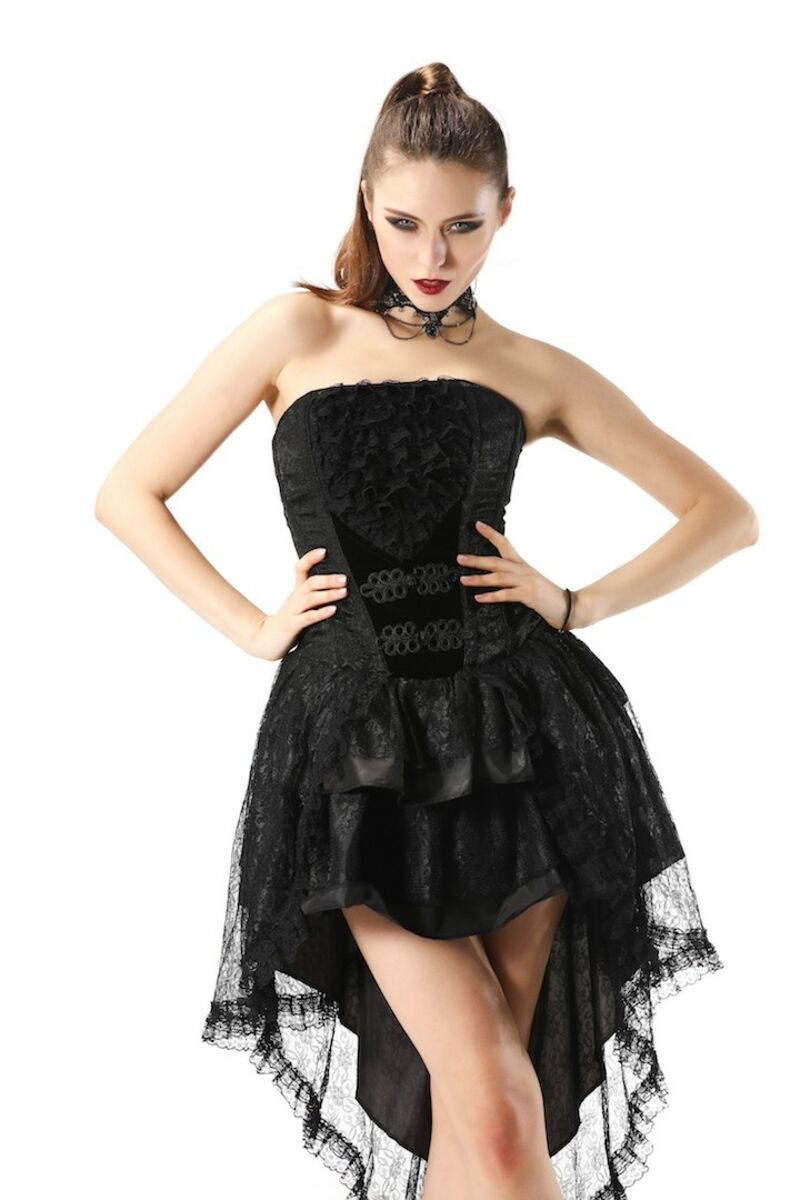 ROBE BUSTIER EN DENTELLE GOTHIQUE