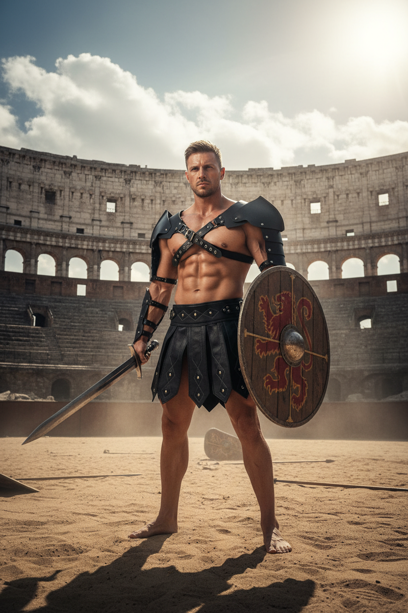 Jupe Gladiateur Cuir