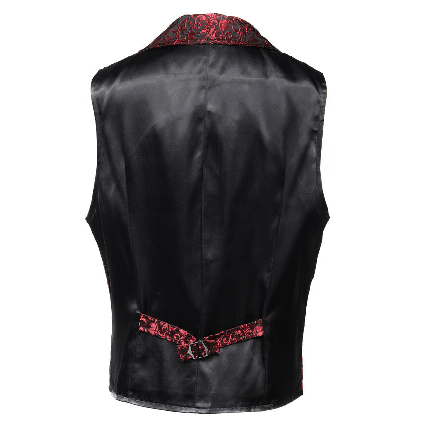 Gilet Homme Brocard rouge