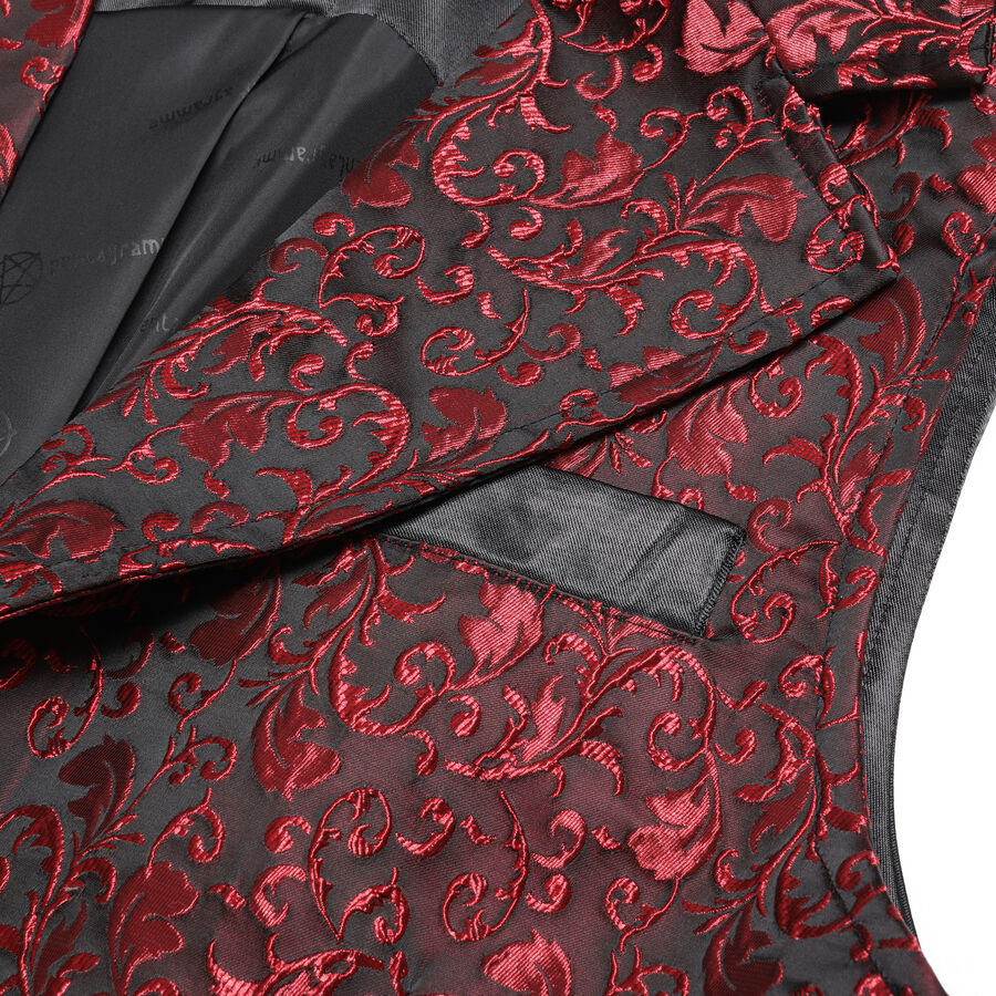 Gilet Homme Brocard rouge