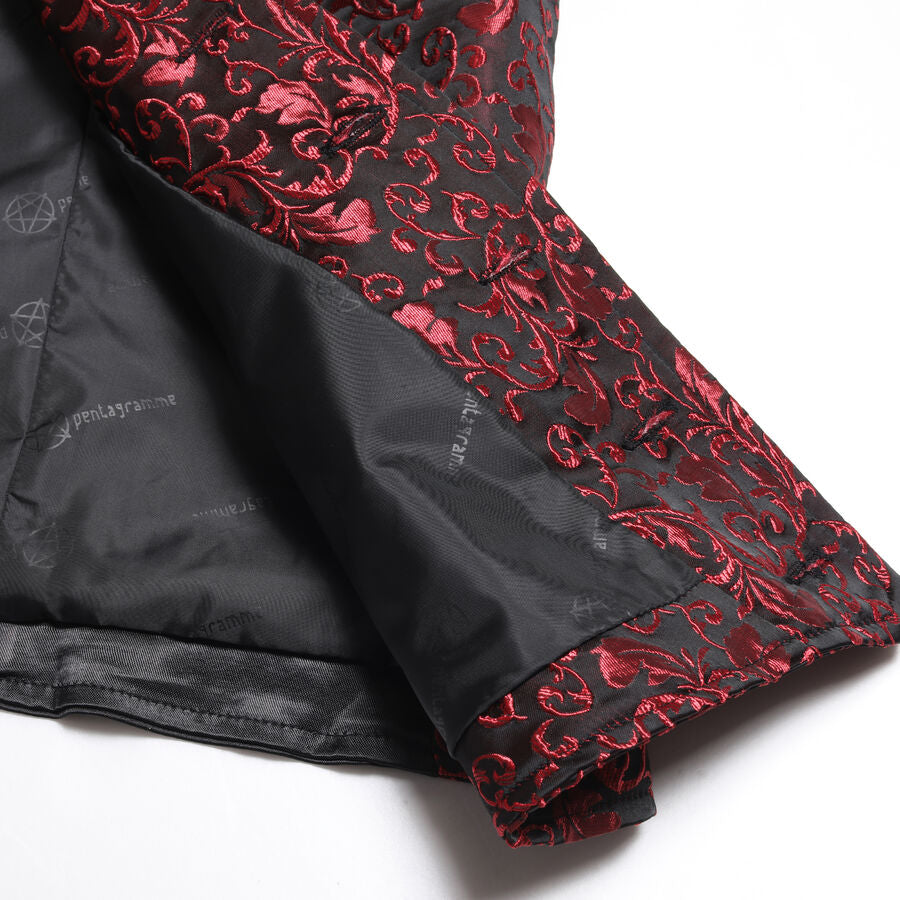 Gilet Homme Brocard rouge