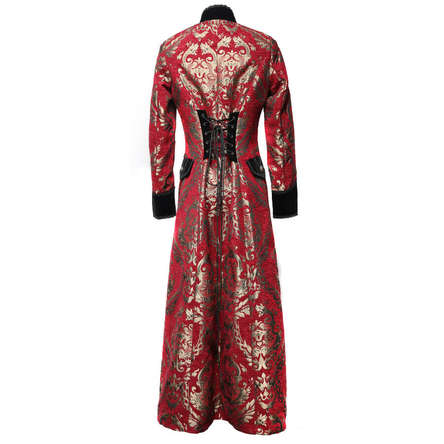 Manteau long gothique ROUGE