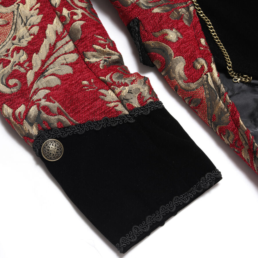 Manteau long gothique ROUGE