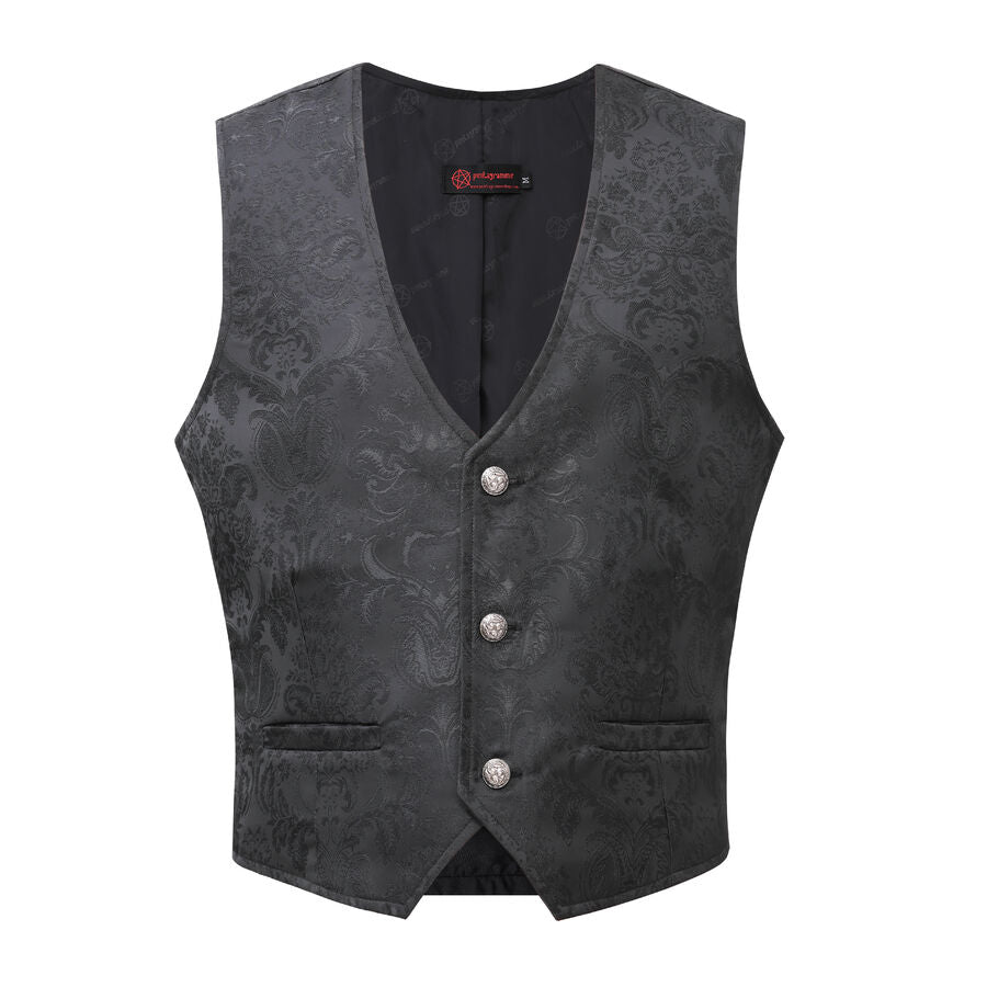 Gilet victorien steampunk NOIR