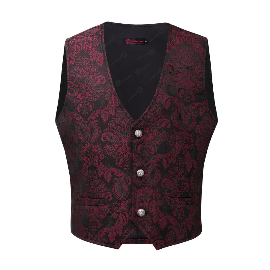 Gilet victorien steampunk ROUGE