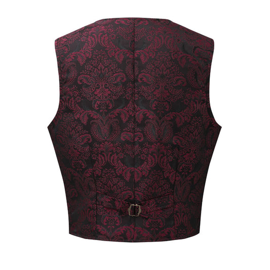 Gilet victorien steampunk ROUGE