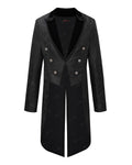 Veste queue-de-pie gothique brocart noir
