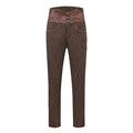 Pantalon taille haute steampunk MARRON