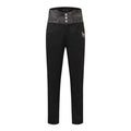 Pantalon taille haute steampunk NOIR