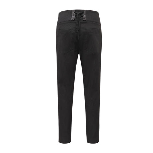 Pantalon taille haute steampunk NOIR
