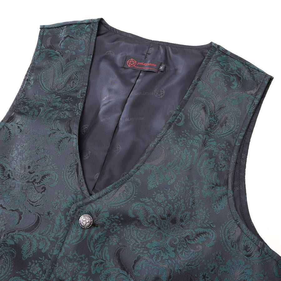Gilet victorien steampunk VERT