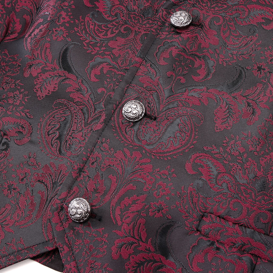Gilet victorien steampunk ROUGE