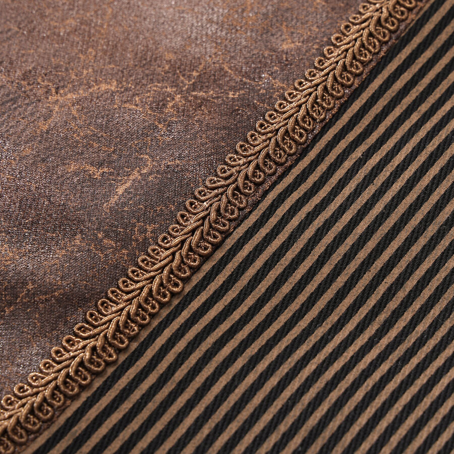 Gilet steampunk - simili cuir vieilli MARRON