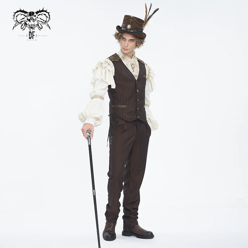 Chapeau tricorne MARRON