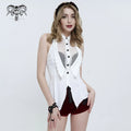 Chemise sans manche gothique blanche