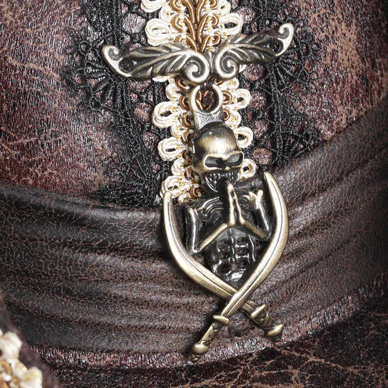 Chapeau tricorne MARRON