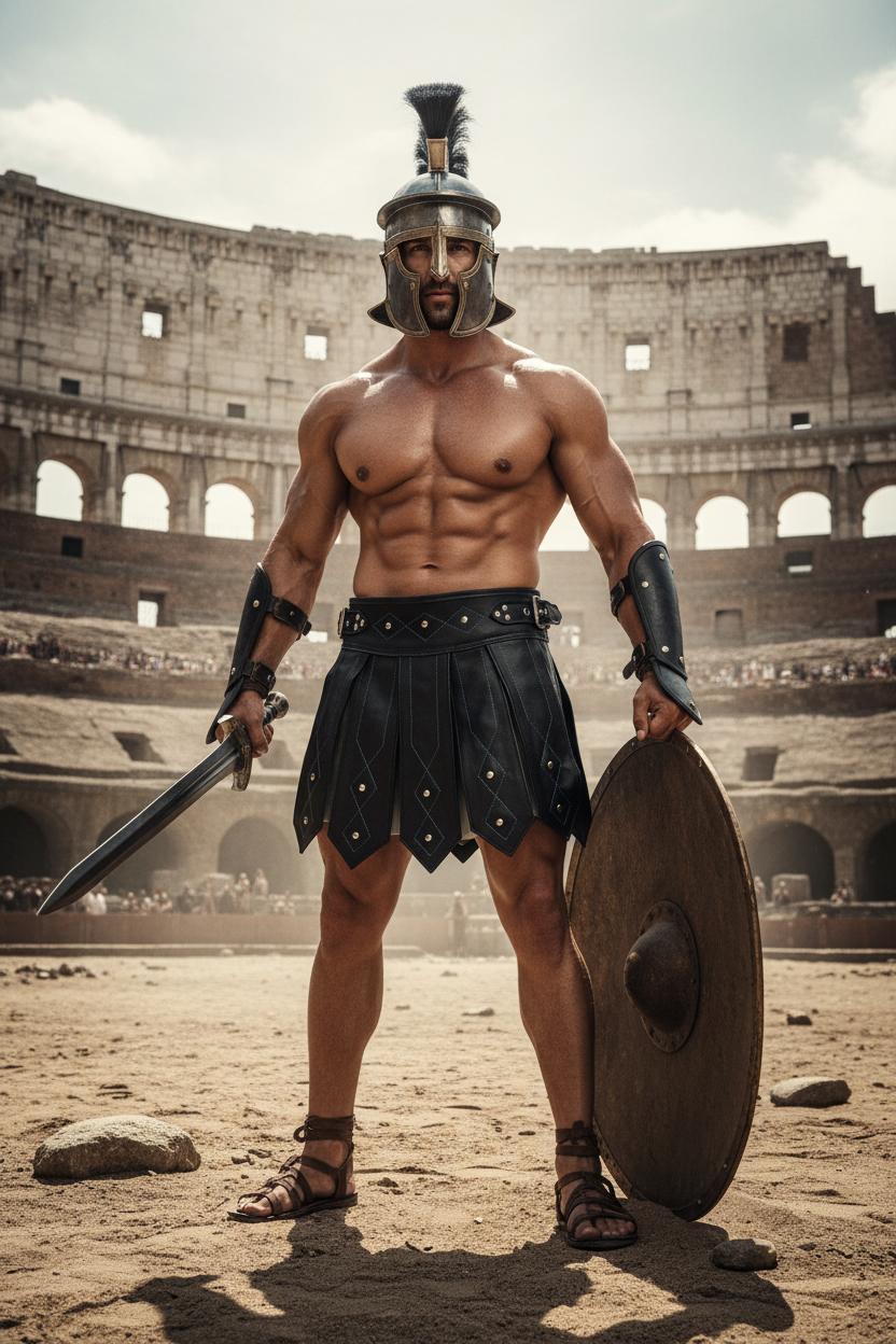Jupe Gladiateur Cuir