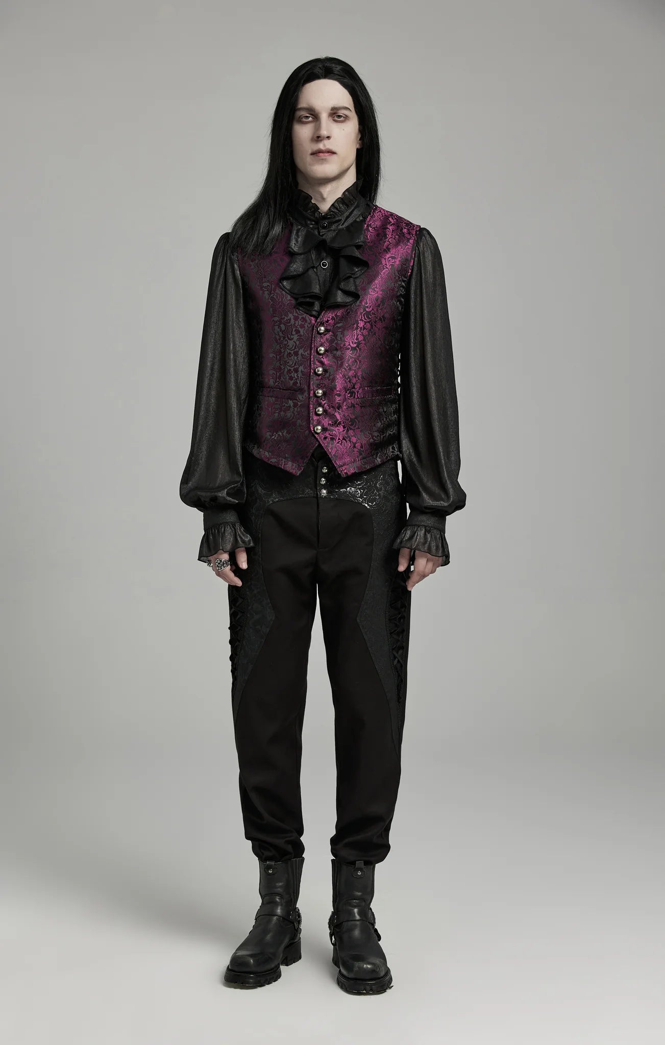 Gilet gothique ELEGANT RED
