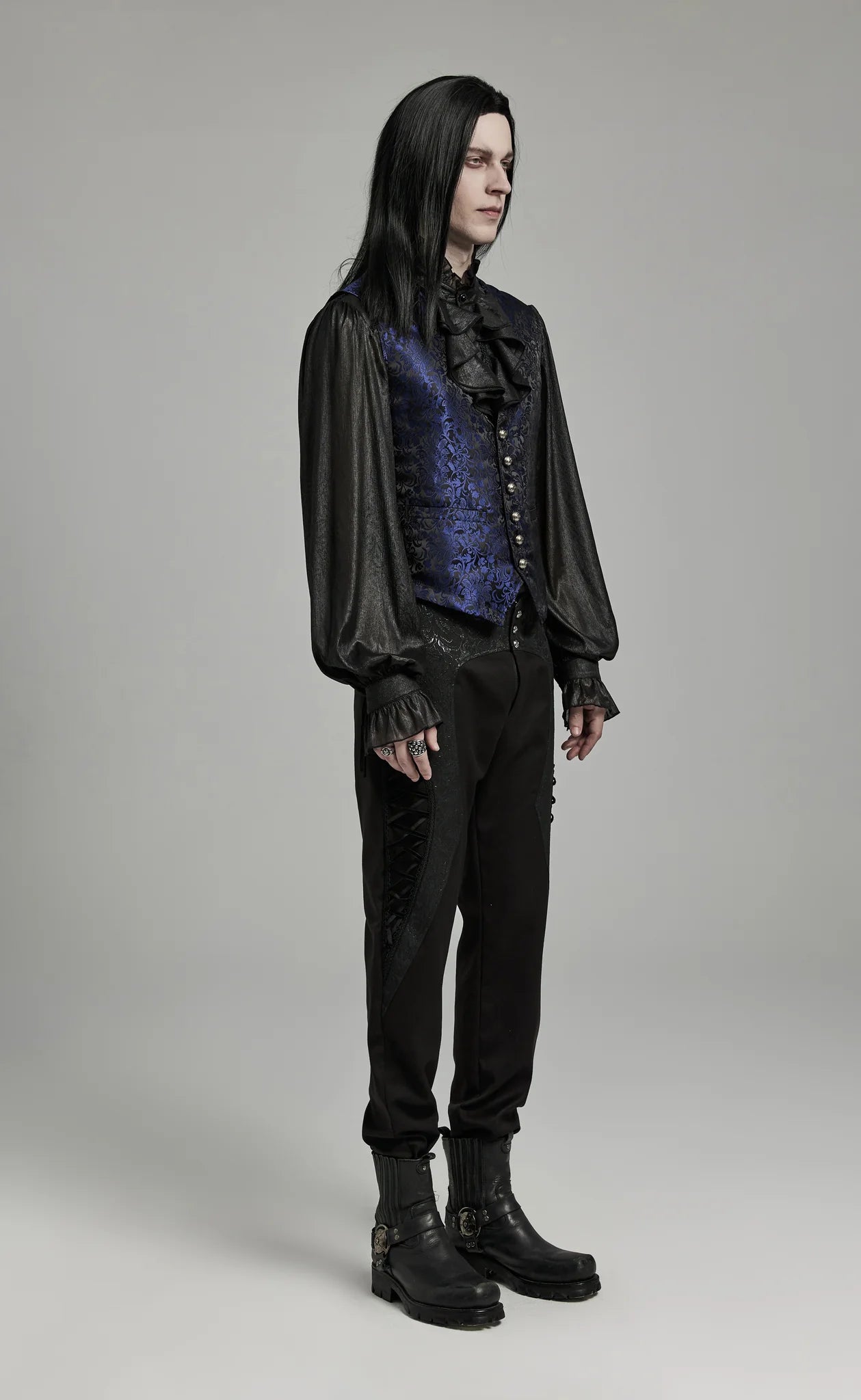 Gilet gothique ELEGANT BLEU