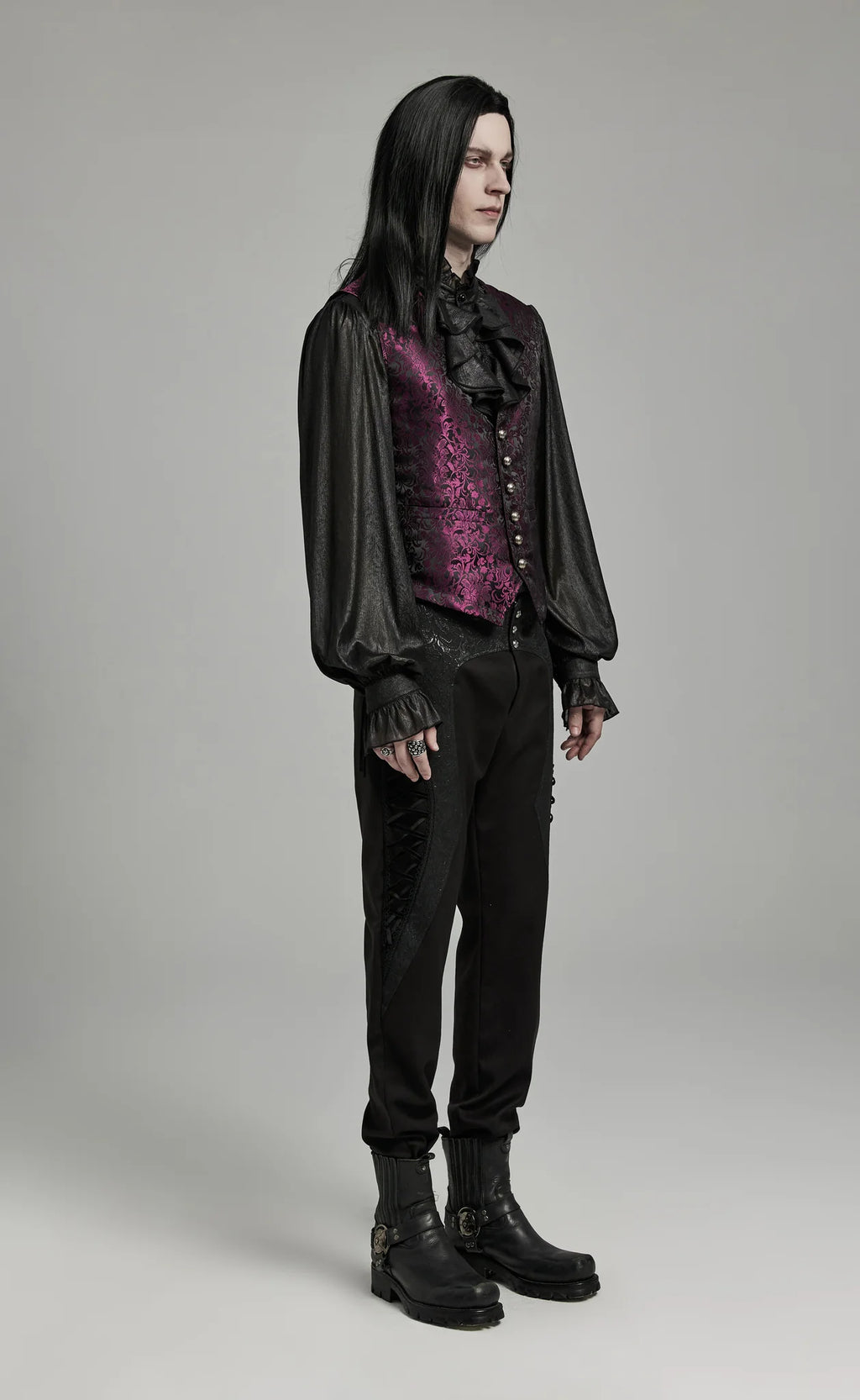 Gilet gothique ELEGANT RED