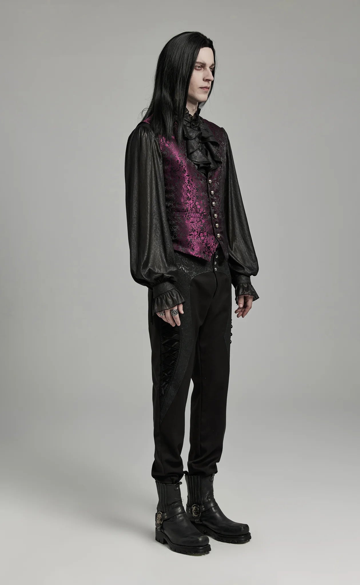Gilet gothique ELEGANT RED
