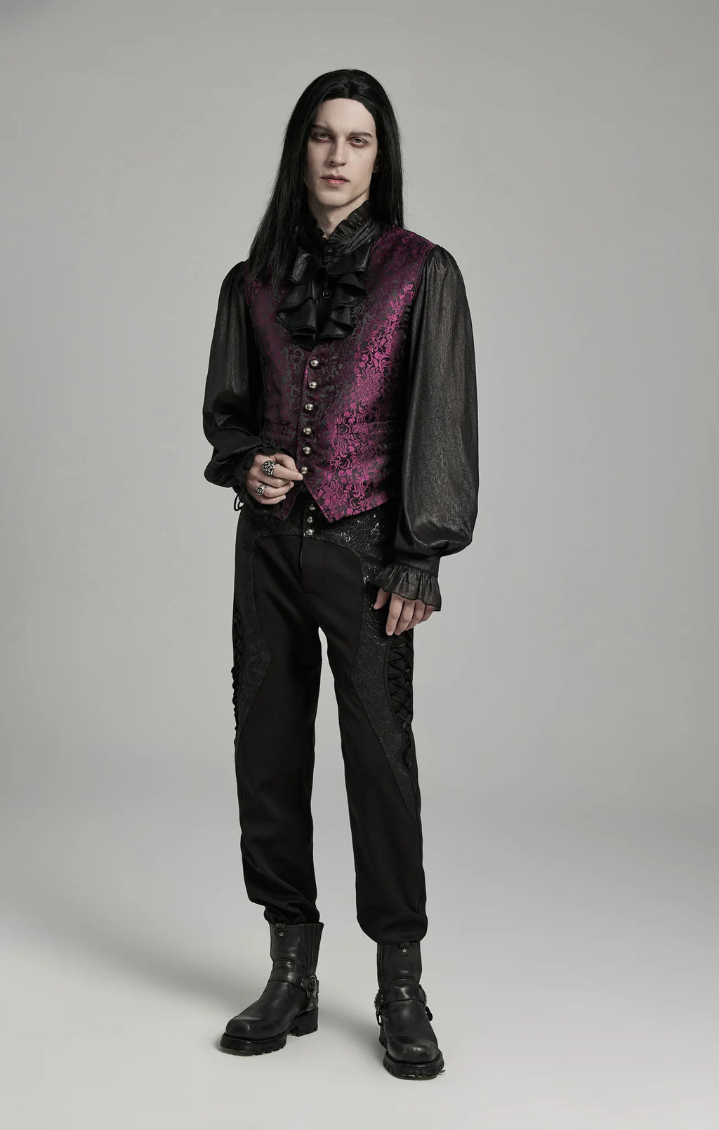 Gilet gothique ELEGANT RED
