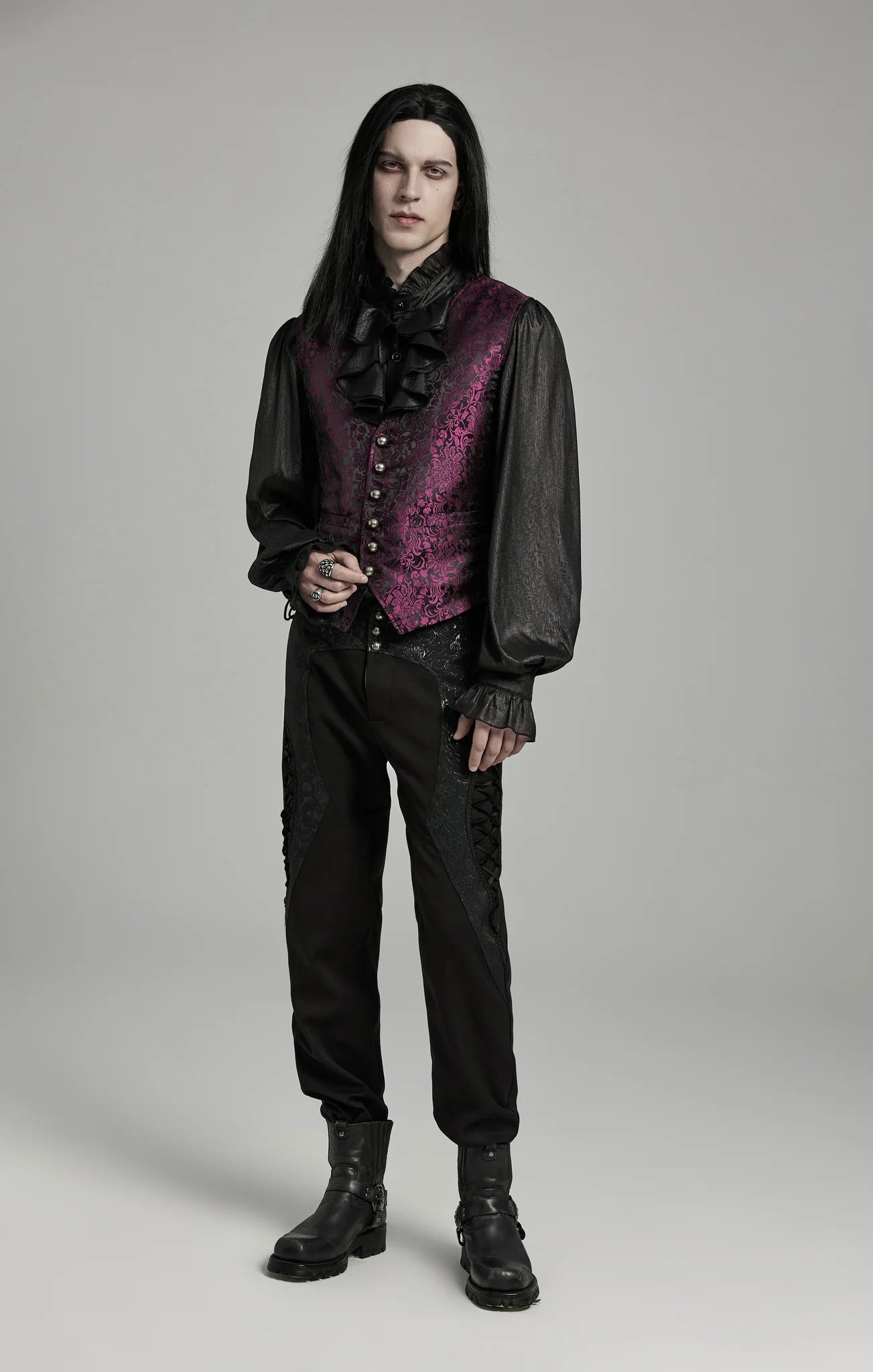 Gilet gothique ELEGANT RED