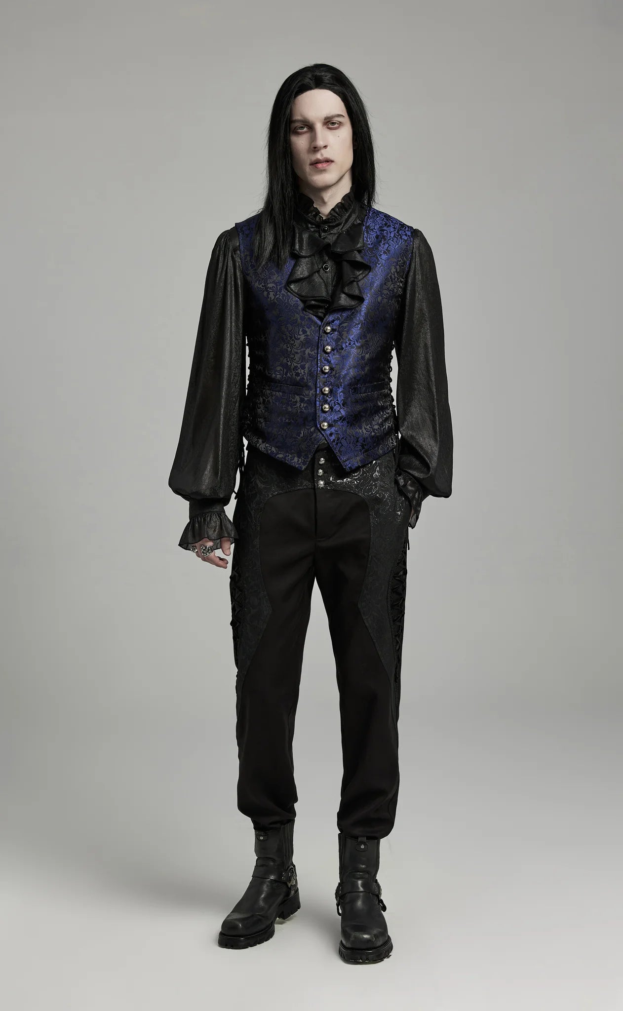 Gilet gothique ELEGANT BLEU