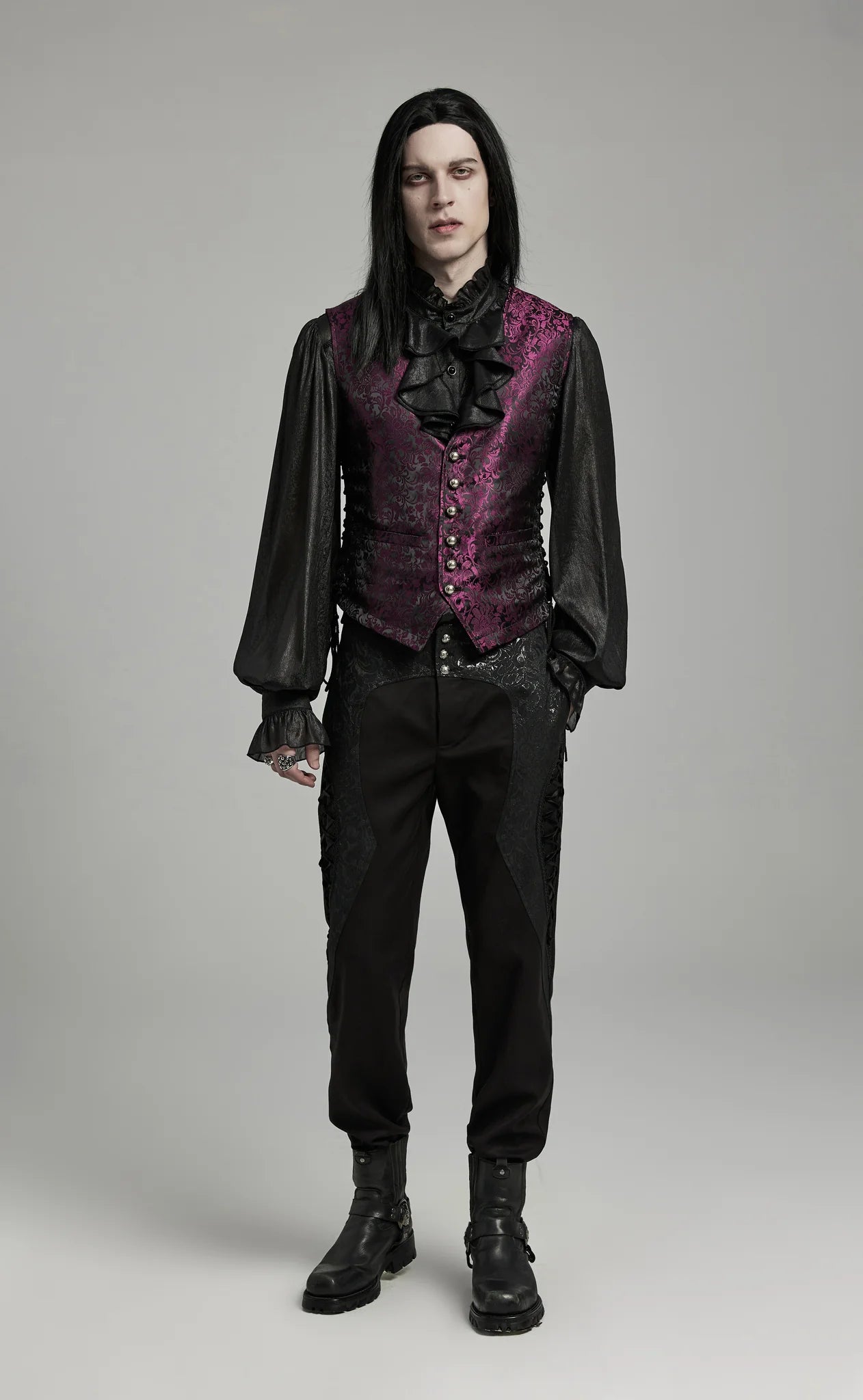 Gilet gothique ELEGANT RED