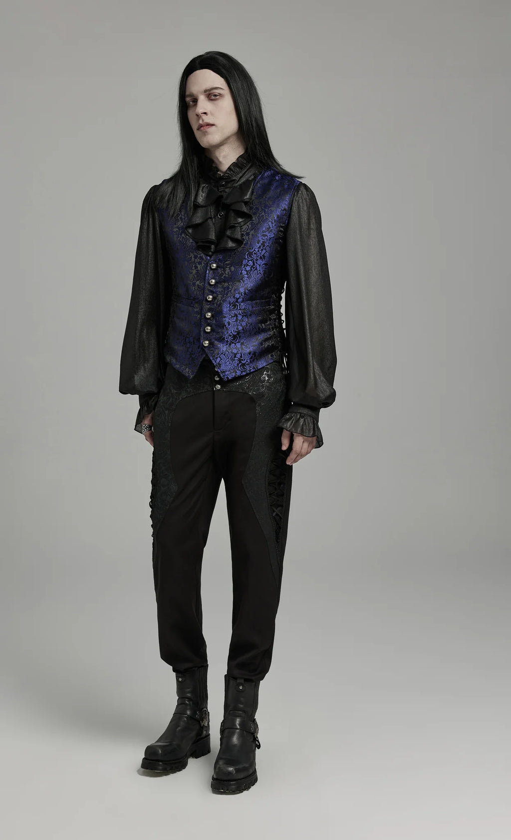 Gilet gothique ELEGANT BLEU