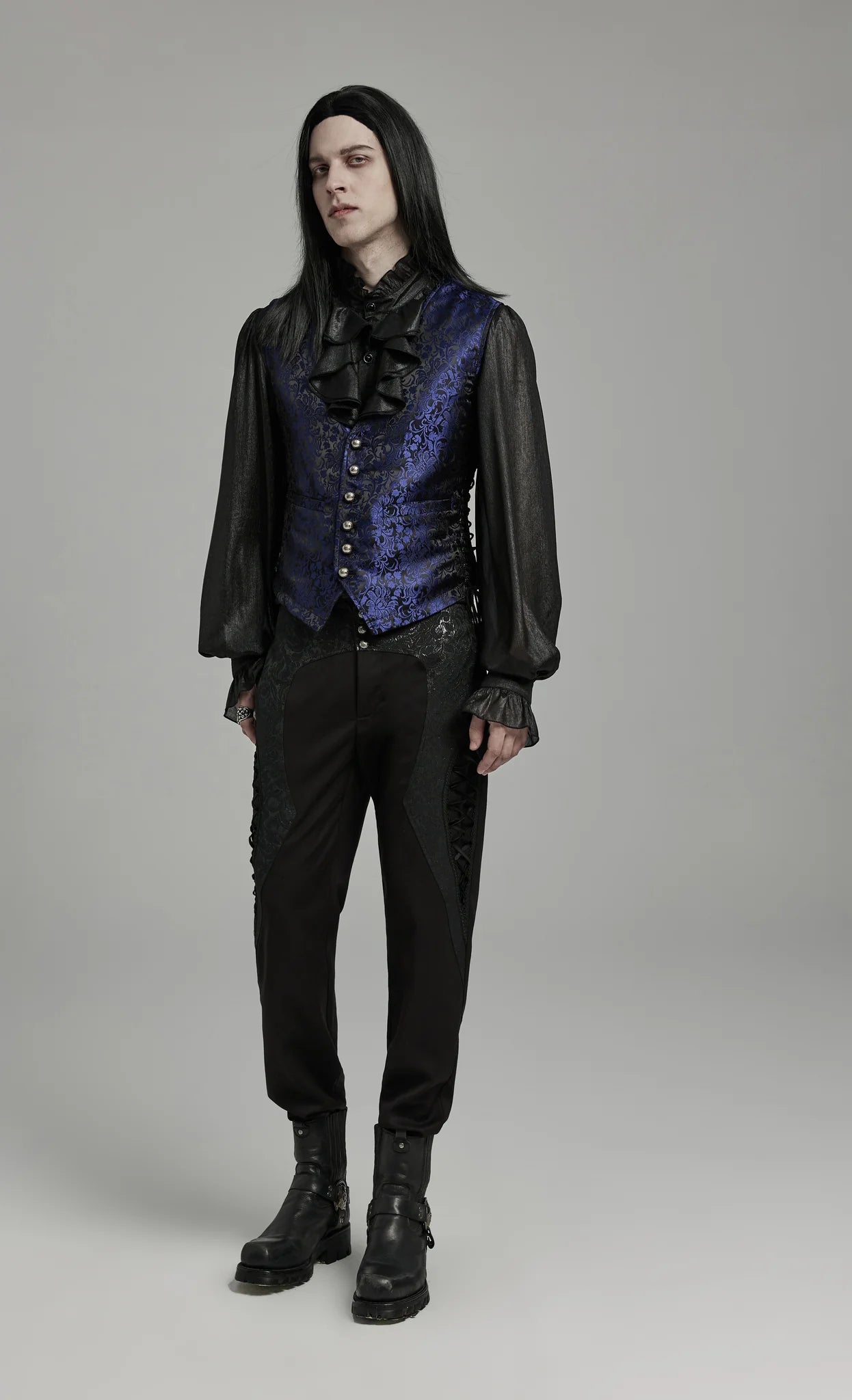 Gilet gothique ELEGANT BLEU