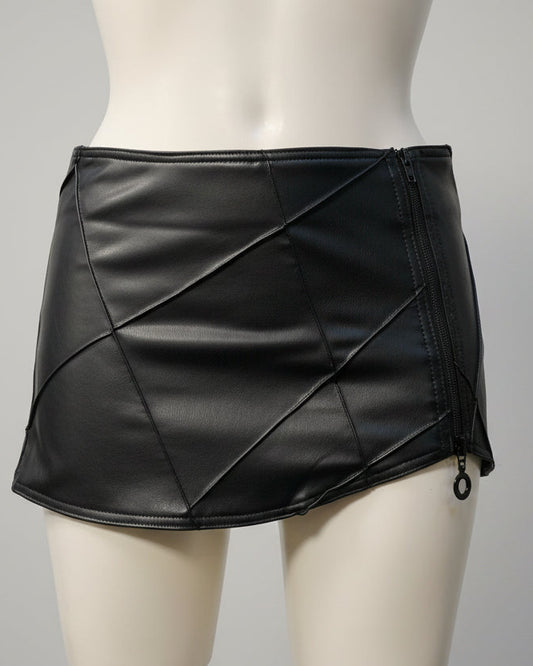 Jupe zip relief