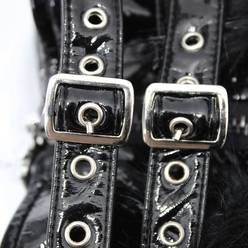 Veste Punk 'Crossroads' Fourrure