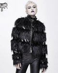 Veste Punk 'Crossroads' Fourrure