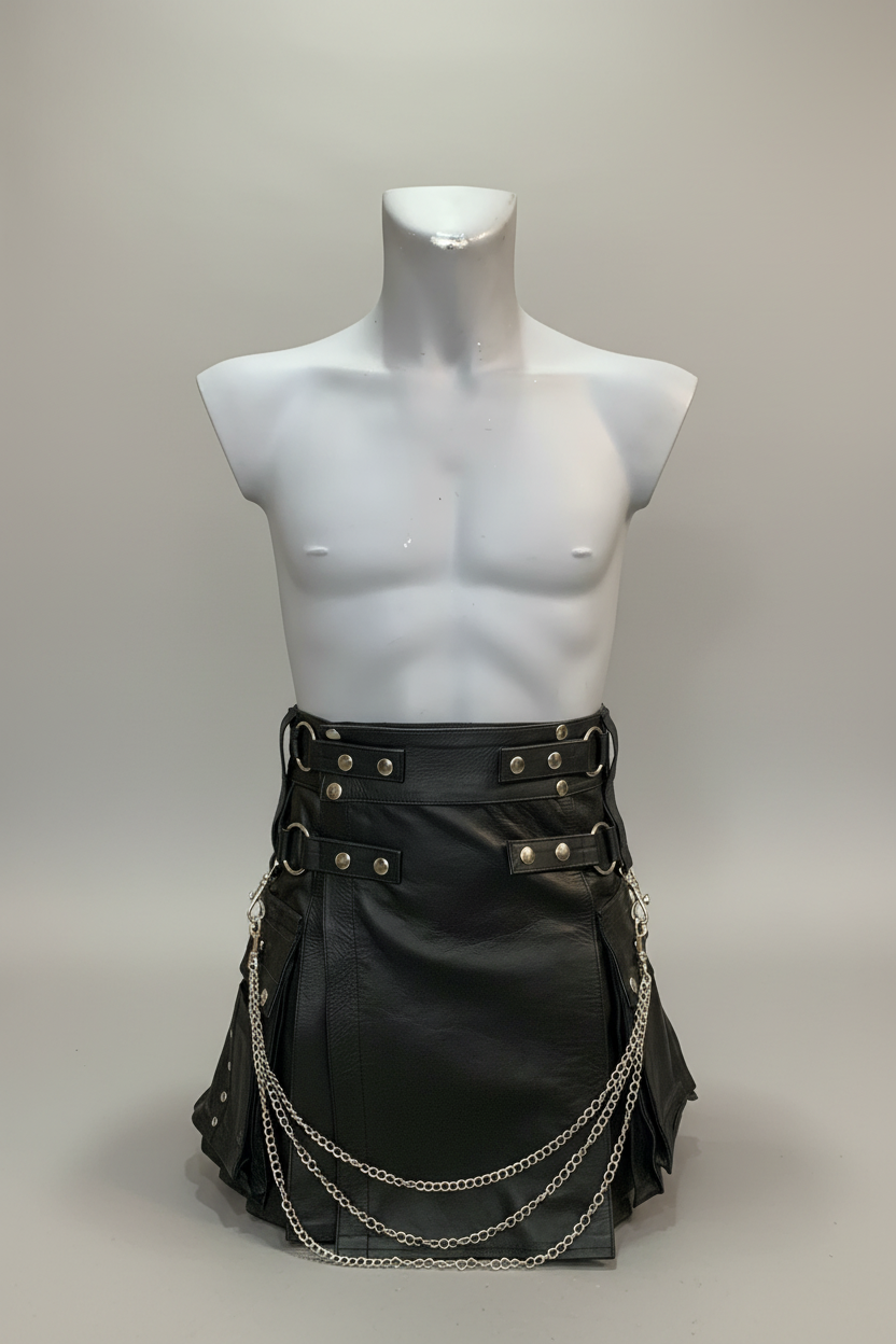 Kilt cuir 45cm