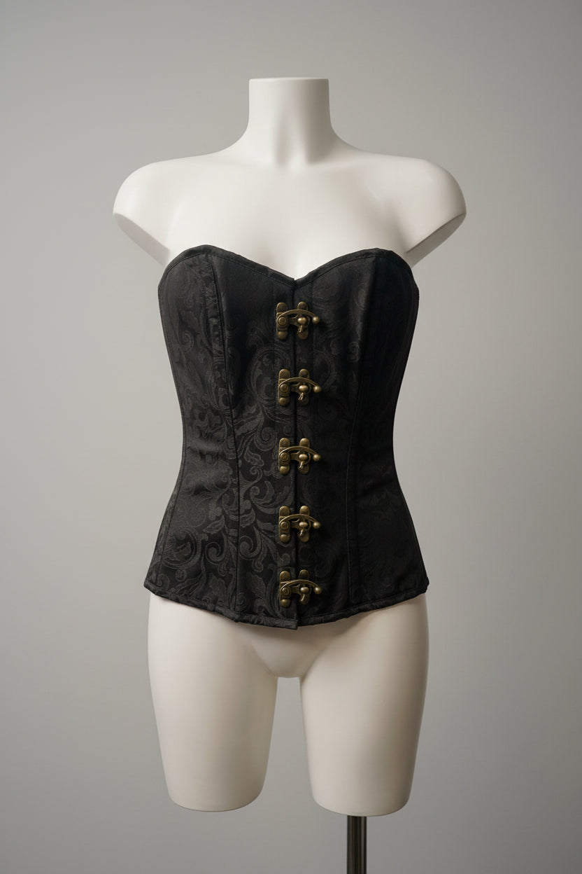 Corset Elégant c-lock O/B black brocarde