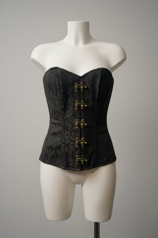 Corset Elégant c-lock O/B black brocarde