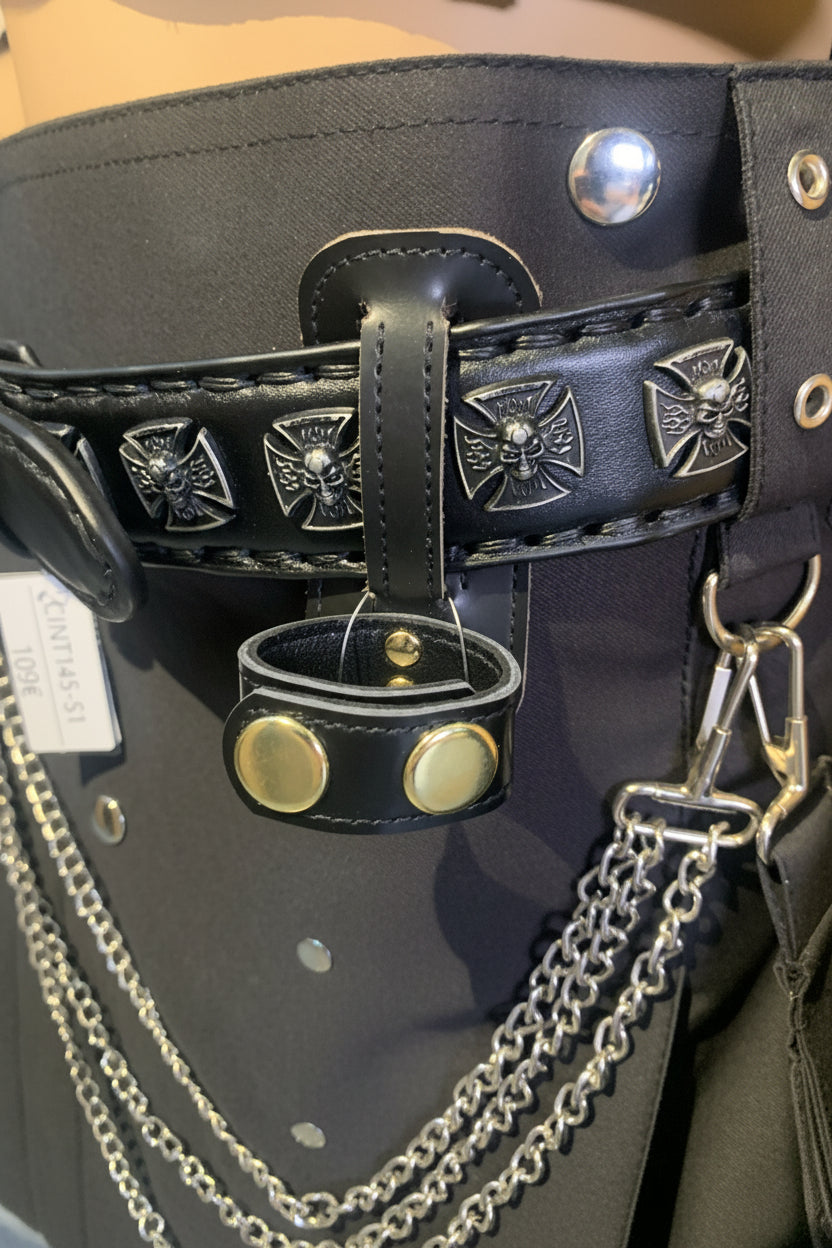 PORTE MARTINET EN CUIR POUR CEINTURE