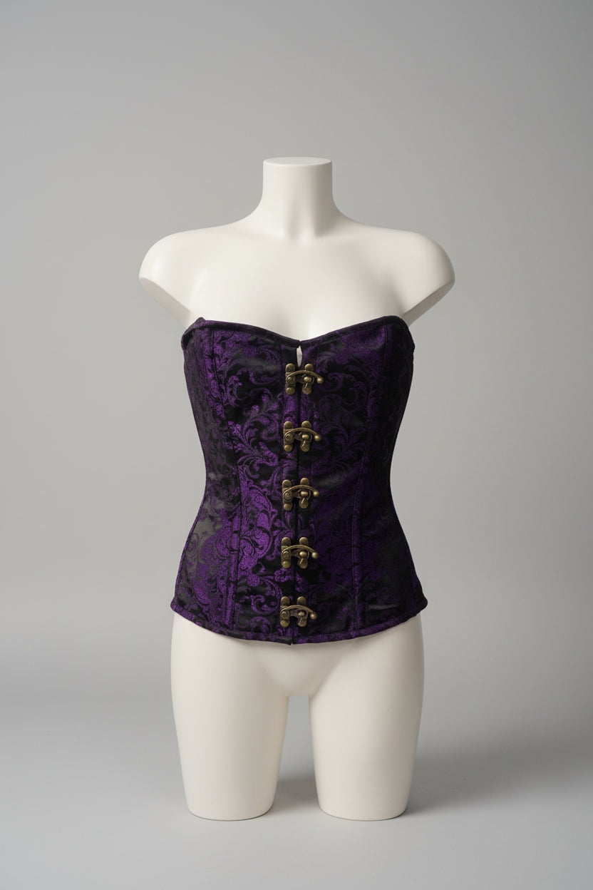 Corset Elegant c-lock O/B PURPLE