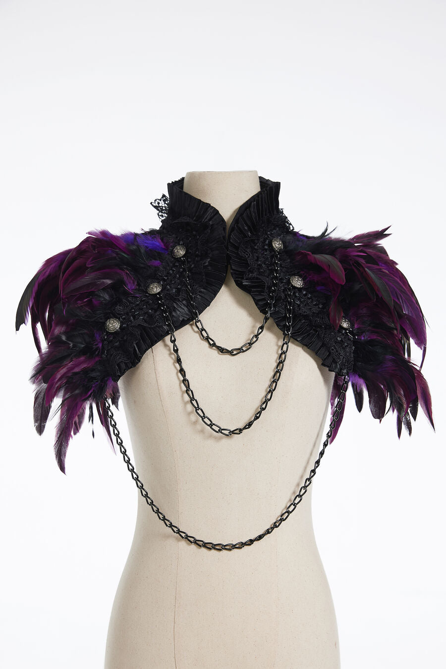 Boléro à Plumes violet
