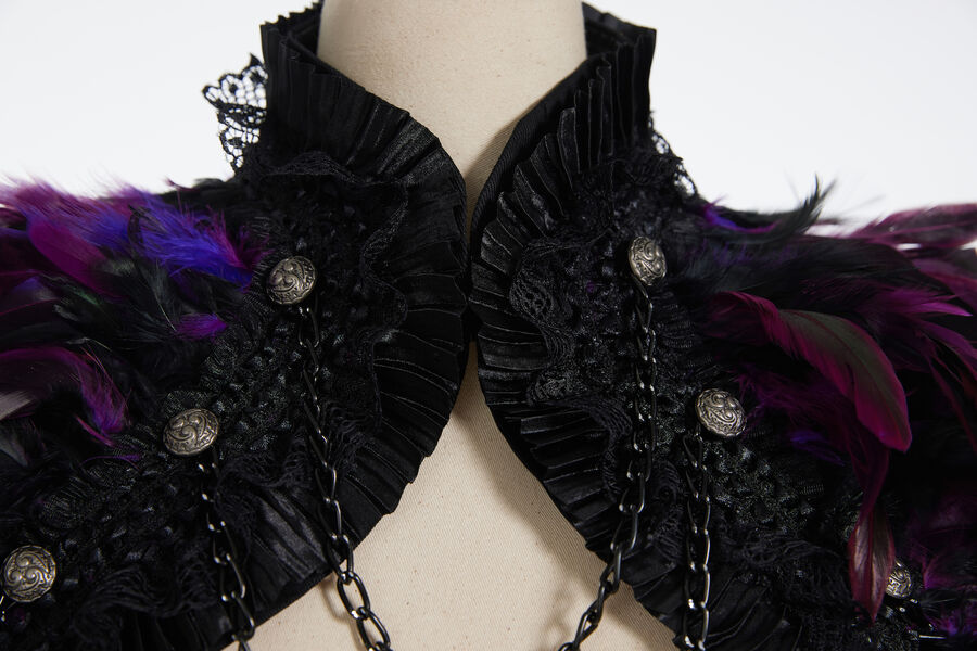 Boléro à Plumes violet